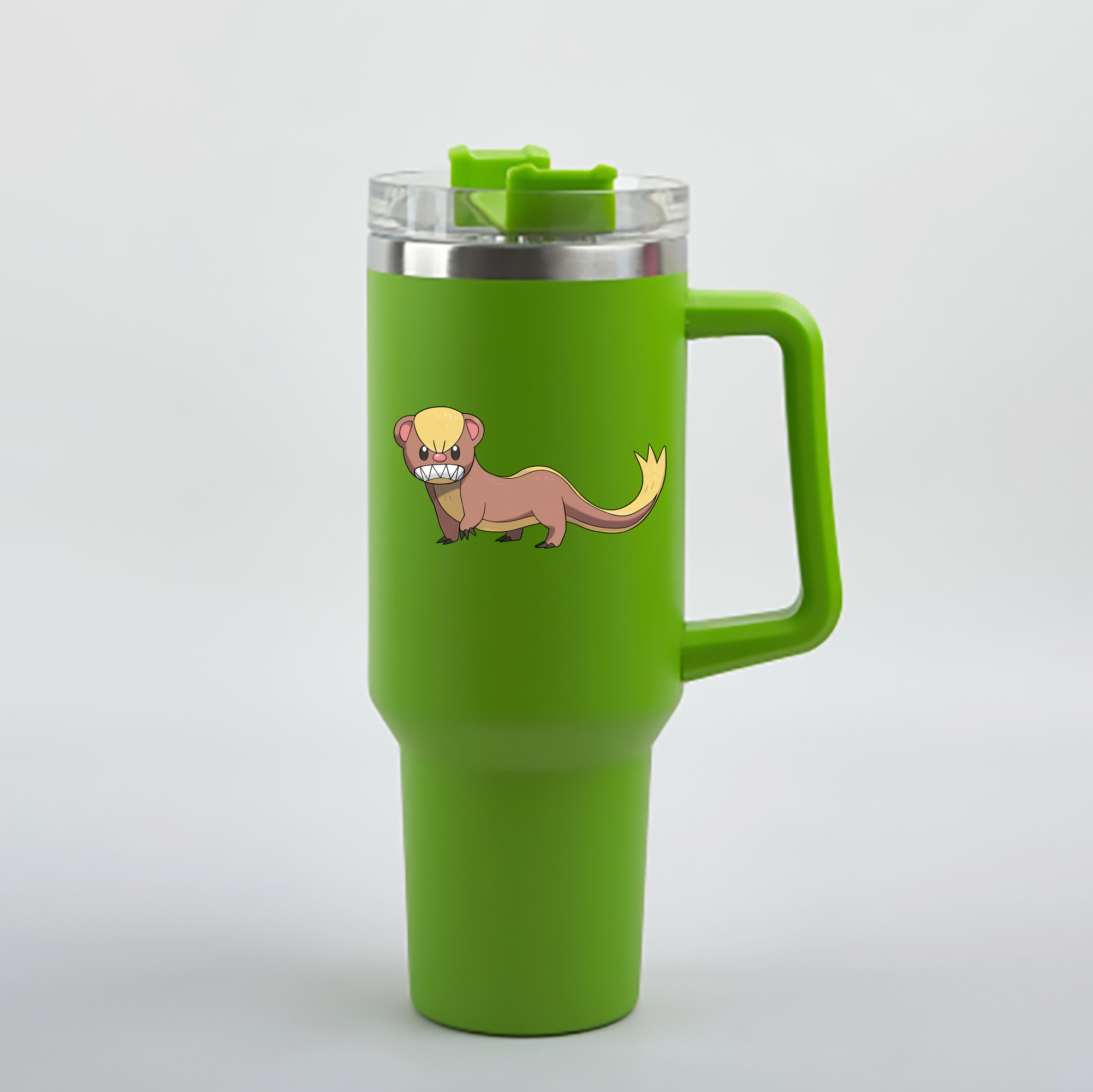 （画像用） ポケットモンスター Pokémon 1200mL車用タンブラー - クリスタルステッカー（プラスチックストロー付き）